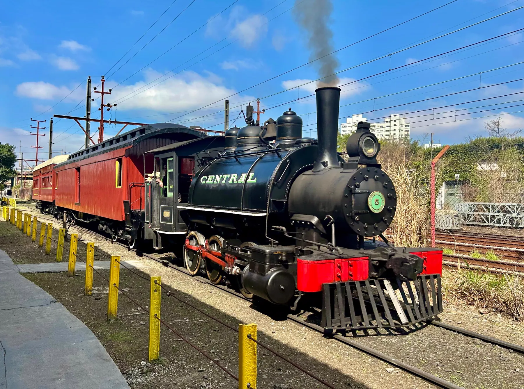 Acervo ferroviário: Locomotiva Maria Fumaça nº 5 – Trem dos Imigrantes da Mooca — São Paulo/SP